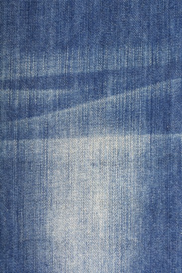 Artificially aged denim, close-up
