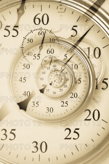 Droste effect background. Abstract design for concepts related to time, deadline and business