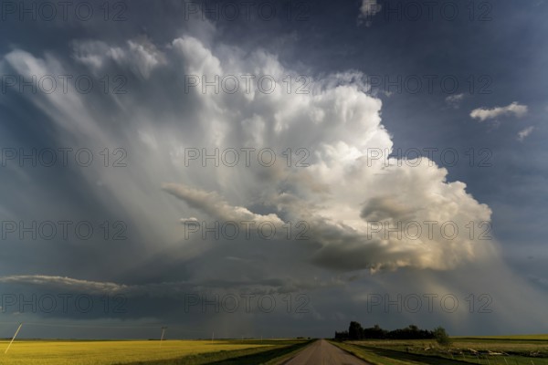 Summer Storms in the Canadian Prairies Dramatic Scenes