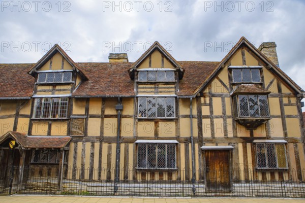 The birthplace of William Shakespeare in Stratford, a town in Cotswolds area, in England, UK