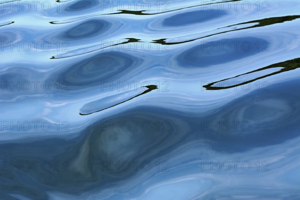 Rippling on the river surface water abstract background. Augustow, Poland, Europe