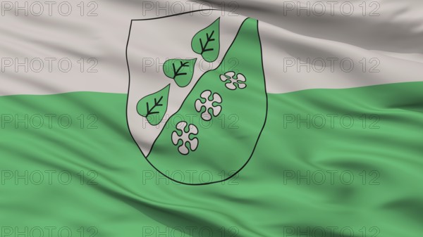 Sigulda City Flag, Country Latvia, Closeup View, 3D Rendering