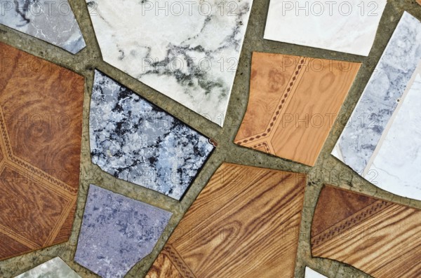 Background From The Broken Pieces Of Tiles Varna, Bulgaria, Europe
