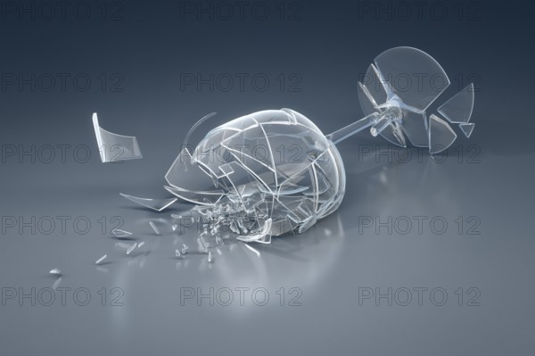 An image of a crushed wine glass