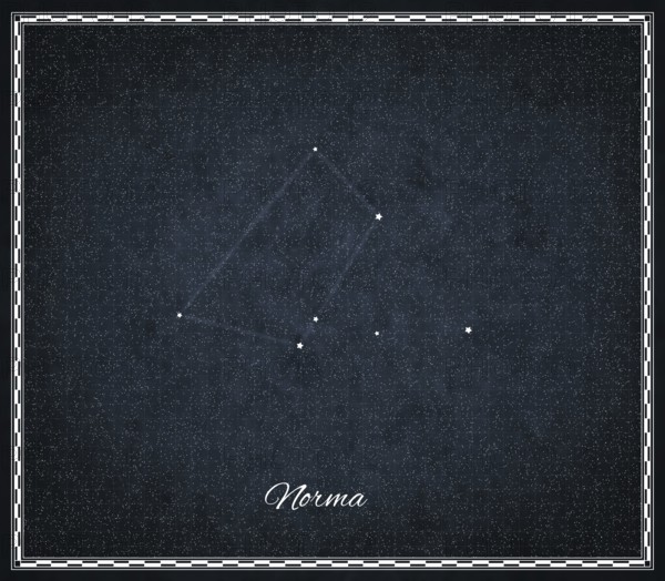 Norma star constellation, Night sky, Cluster of stars, Deep space, Carpenter's Square constellation