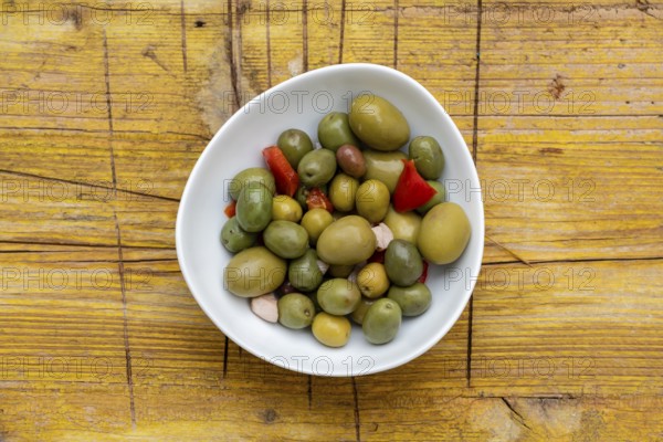 Plate of olives, Spain, Europe