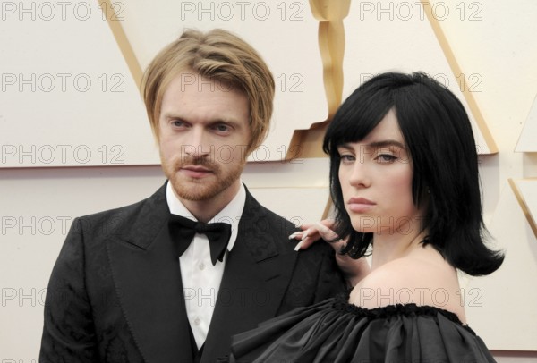 FINNEAS and Billie Eilish at the 94th Annual Academy Awards held at the Dolby Theatre in Los Angeles, USA on March 27, 2022