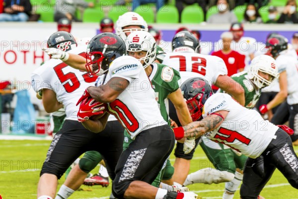 German Football League/ 28 Aug 2021 /Schwaebisch Hall Unicorns vs Saarland Hurricanes