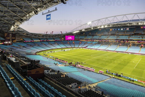 SYDNEY, AUSTRALIA, AUGUST 20: Stadium before Spain plays England in the final of the FIFA Women's World Cup Australia & New Zealand 2023 at Stadium Australia on August 20, 2023