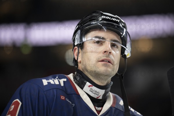 LanxessArena, Cologne, North Rhine-Westphalia, Maximilian Kammerer (Cologne Sharks, #9), PENNY DEL, Cologne Sharks-Iserlohn Roosters on 04/03/2025 at the LanxessArena in Cologne Germany