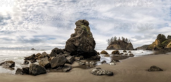 Rocky Beach Landscape, Color Image, Northern California
