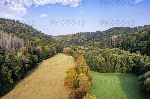 The Selketal valley between Meisdorf and Mägdesprung Selketalstieg natural landscape