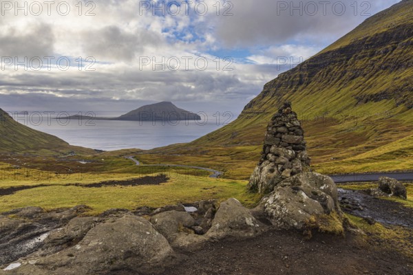 Landscape on the Faroe Island of Streymoy