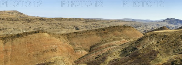 Landscape in the desert of Gareja near the border with Azerbaijan, Georgia, Asia