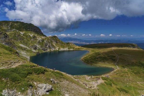 Rila lake at Rila Mountain in Bulgaria