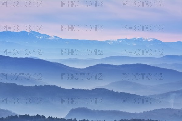 Mountain Ranges in The Fog, Veliko Tarnovo, Bulgaria Veliko Tarnovo, Bulgaria, Europe