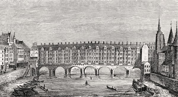 Pont au Change, 14th century, Paris, France, Europe