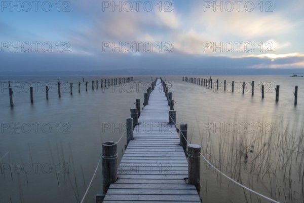 Windy morning in Utting am Lake Ammer