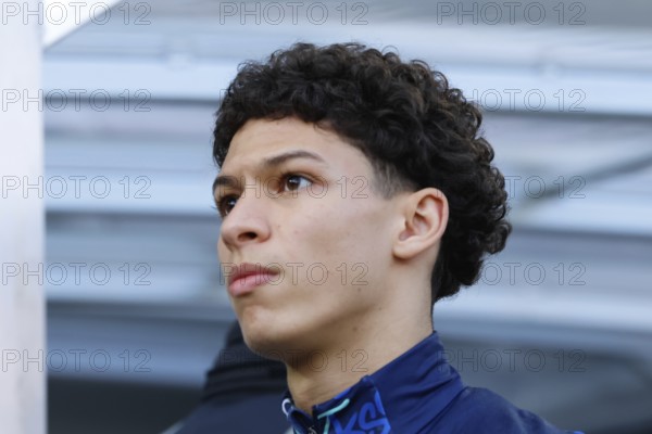 Football match, Louey BEN FARHAT Karlsruher SC Portrait, BBBank Wildpark, Karlsruhe