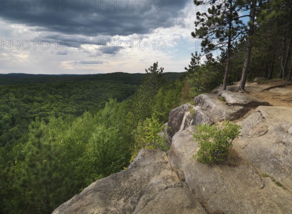 Algonquin Provincial Park summertime nature scenery. Ontario, Canada, North America
