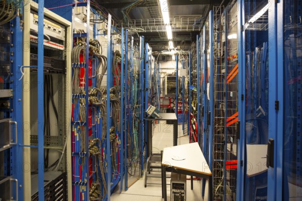 CERN, France - 25 June, 2019: A part of The Large Hadron Collider (LHC) is seen underground inthe French part of CERN