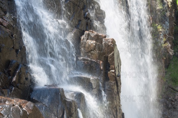 Water spray in the MacKenzie Falls of the Grampians Ranges in Victoria, Australia, Oceania