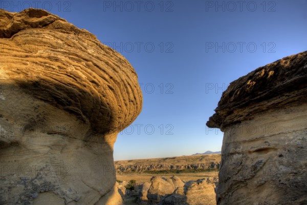 Hoodoo Badlands Alberta Canada Writing on Stone Park