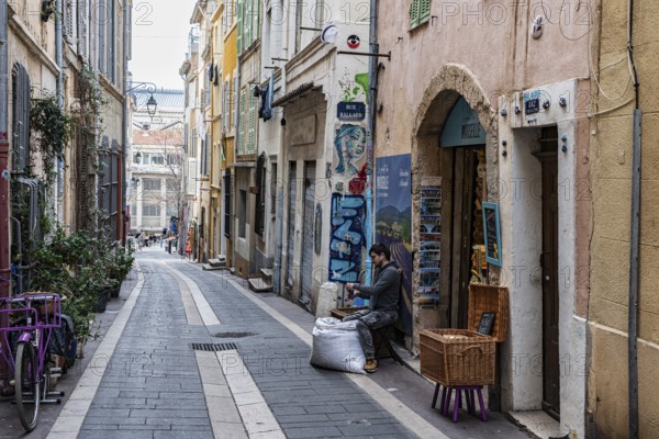 Alley, Street, Le Panier, Neighbourhood, Marseille, France, Europe