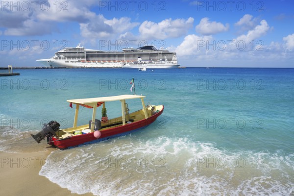 Cozumel island beach in Riviera Maya of Mayan Mexico