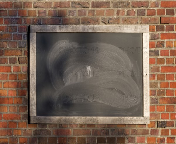 Writing board on the house wall