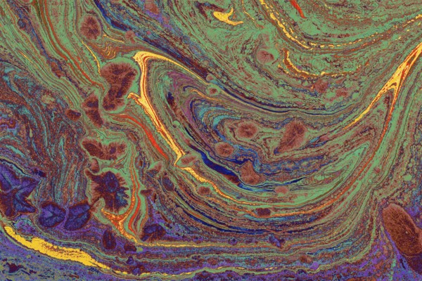 Abstract creative marble pattern texture. Traditional art of Ebru marbling