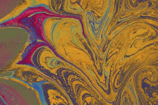 Abstract creative marble pattern texture. Traditional art of Ebru marbling