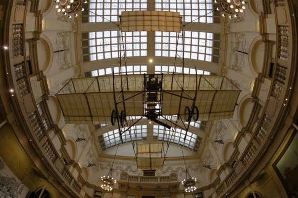 Fisheye, interior view, aeroplane, Bristol City Museum and Art Gallery, Bristol, England, Great Britain