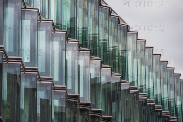 Glass façade of a modern building