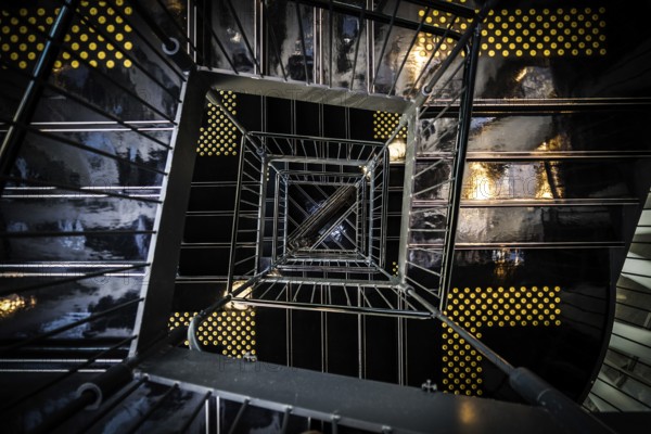 Spiral staircase of image. Shooting Location: Sendai, Miyagi Prefecture