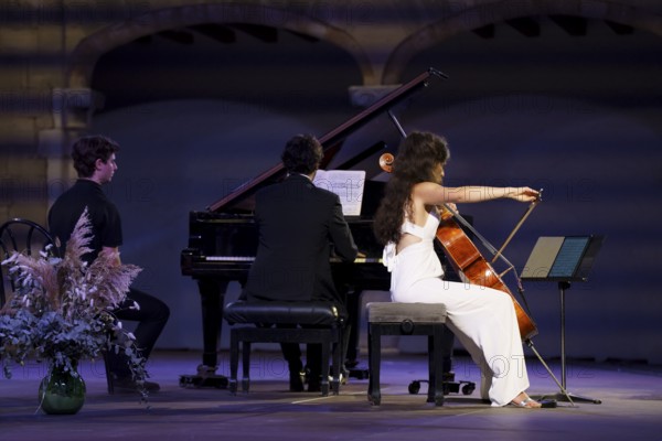 Integral sonatas for cello and piano, Brahms, Zuzanna Sonowska cello, Magí Garcías piano, Brahms Pollença Festival, Majorca, Balearic Islands, Spain, Europe