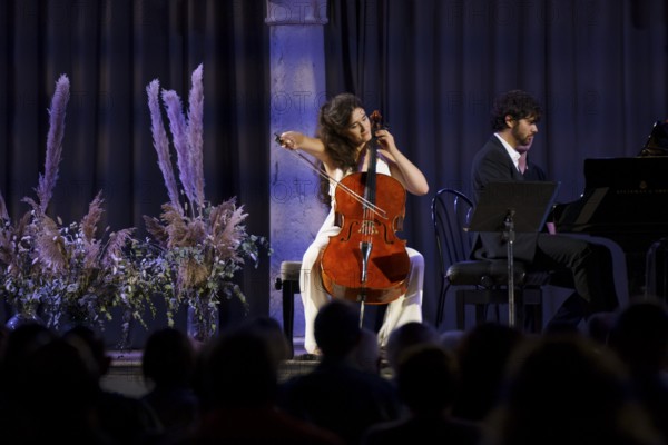 Integral sonatas for cello and piano, Brahms, Zuzanna Sonowska cello, Magí Garcías piano, Brahms Pollença Festival, Majorca, Balearic Islands, Spain, Europe