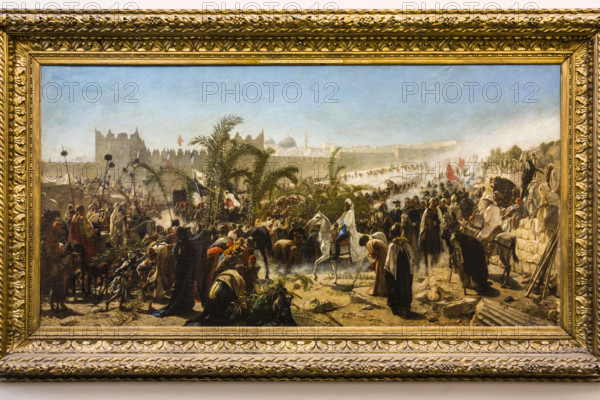 La llegada del príncipe heredero de Prusia en Jerusalem 4 de noviembre de 1869, Alte Nationalgalerie, Antigua Galería Nacional, Isla de los Museos, Berlin, Alemania