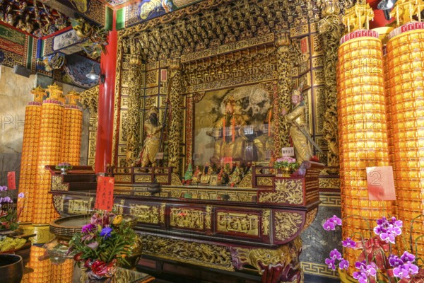 Sun Moon Lake Wen Wu Temple, Central Hall, Zhongzheng Rd, Yuchi Township, Nantou County, Taiwan, Asia