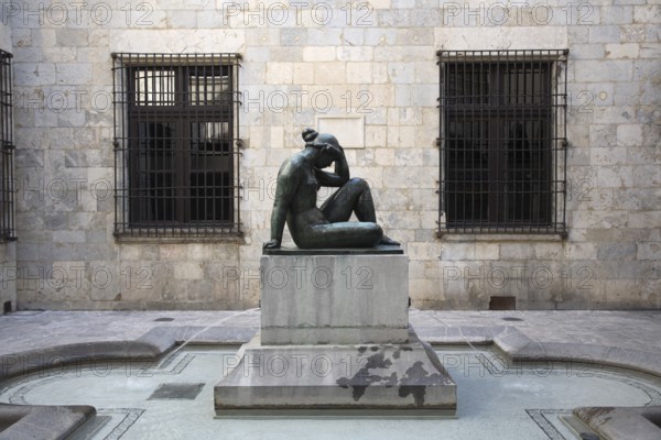 Inner courtyard with Maillol sculpture