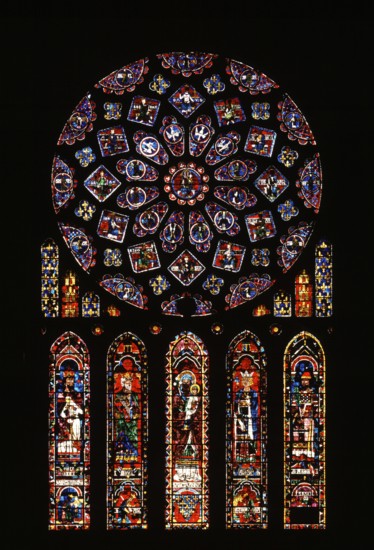 Chartres, Cathedral, Cathédrale Notre-Dame de Chartres, North Rose