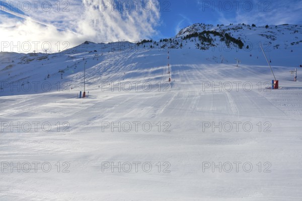 Candanchu ski in Huesca on Canfranc Pyrenees at Spain