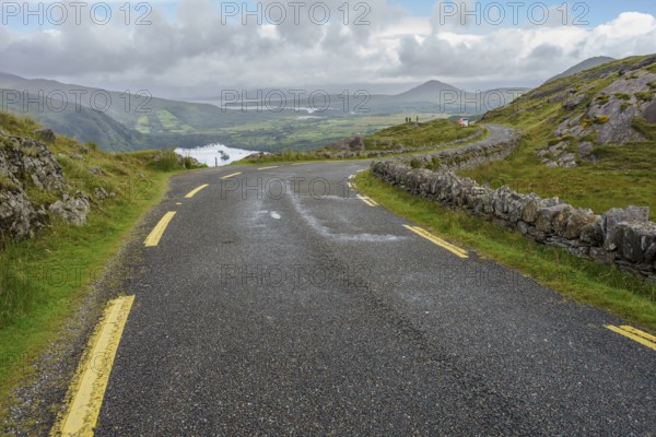 Healy Pass (R574) on the Beara peninsula, Ireland, United Kingdom, Europe