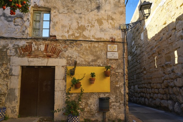 Tarragona Sant Joan Square plant pots in Catalonia