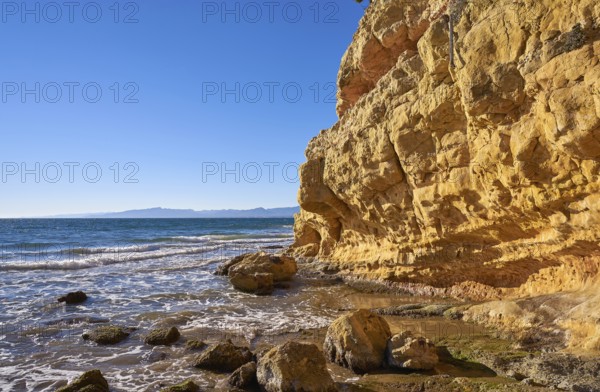 Cala Penya Tallada Salou beach in Tarragona of Catalonia