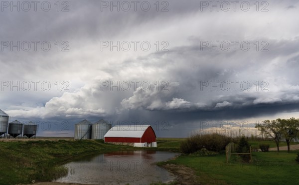 Summer Storms in the Canadian Prairies Dramatic Scenes