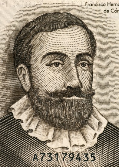 Francisco Hernandez de Cordoba (1475-1526) on Half Cordoba 1992 Banknote from Nicaragua. Founder of Nicaragua