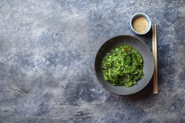 Food, Food, Chuka wakame, seaweed japanese salad with nuts sauce