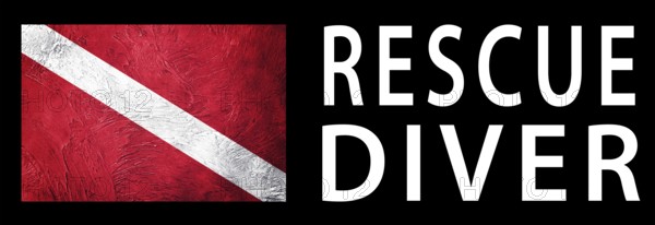 Rescue Diver, Diver Down Flag, Scuba flag, Scuba Diving