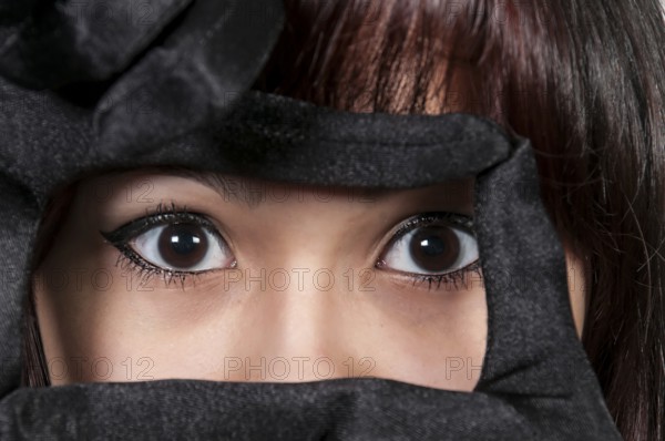 Eye of a very beautiful young woman